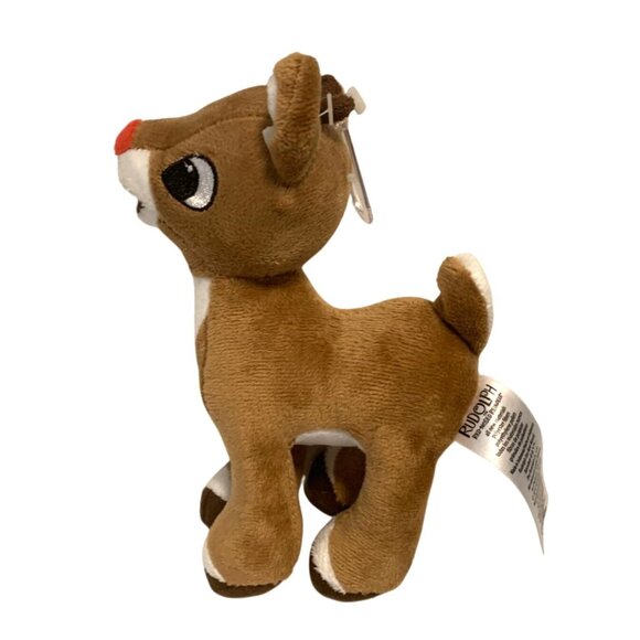 Rudolph Red Nosed Reindeer Plush Stuffed Animal Toy 7 in Rashti & Rashti - Picture 2 of 6